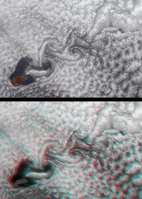 NASA image: Atmospheric Vortices near Guadalupe Island