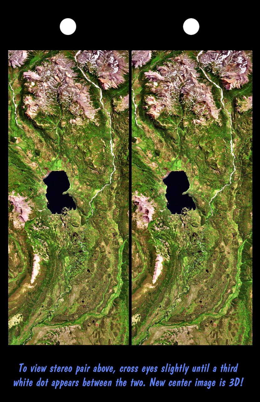The Lake Palanskoye in northern Kamchatka was formed when a large landslide disrupted the drainage pattern, forming a natural dam.