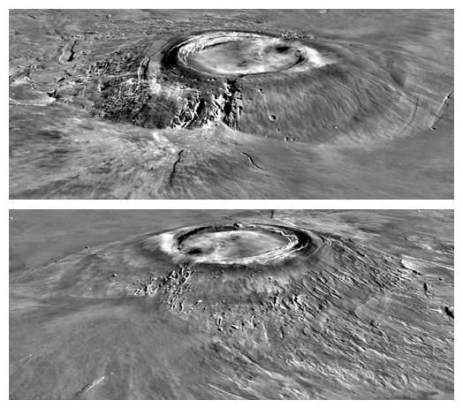 Major Martian Volcanoes from MOLA - Arsia Mons