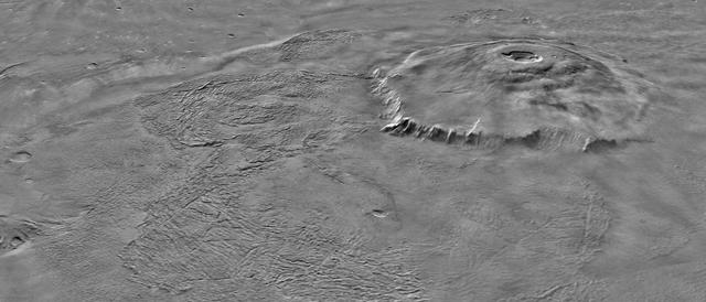 Major Martian Volcanoes from MOLA - Olympus Mons
