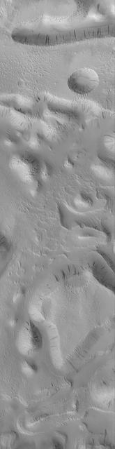 Groovy Terrain in Mangala Valles