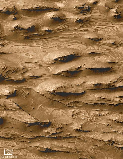Layered Outcrops of Far West Candor Chasma