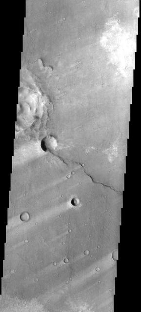These windstreaks are located in the southern part of Syrtis major