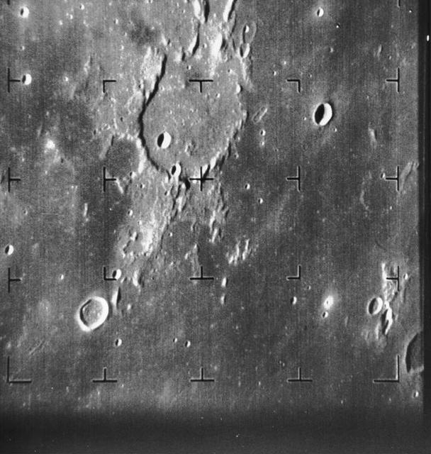 Guericke Crater as seen by Ranger 7