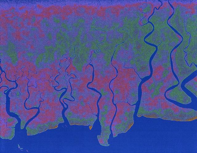 Radar view of New Guinea