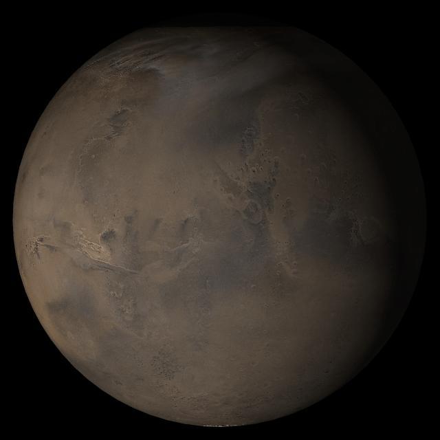 NASA image: Mars at Ls 306°: Acidalia/Mare Erythraeum