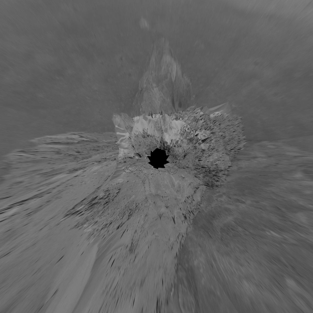 Looking Back at Spirit Trail to the Summit Polar