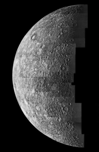 NASA image: Photomosaic of Mercury - Inbound View
