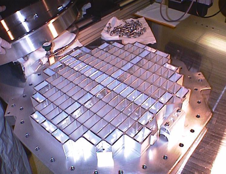 The aerogel dust collector, an instrument aboard NASA Stardust spacecraft.