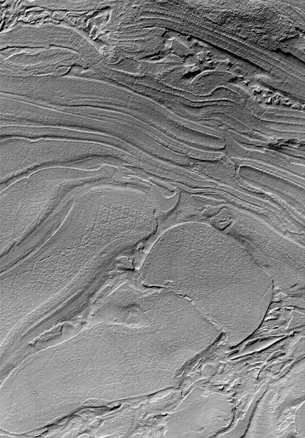 NASA image: Strange Surfaces of Hellas Planitia