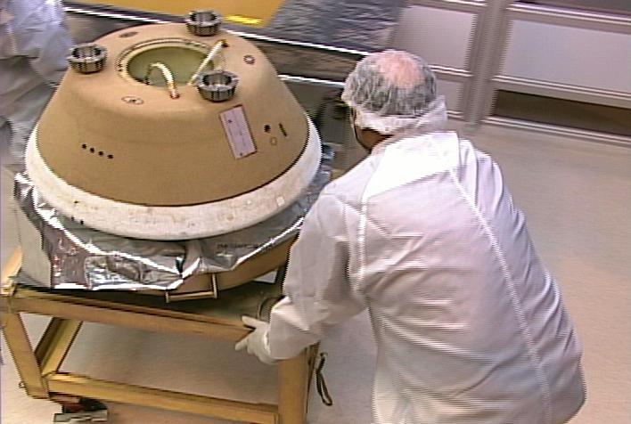 This movie shows rehearsal of the initial processing of the sample return capsule when it is taken to a temporary cleanroom at Utah Test and  Training Range.