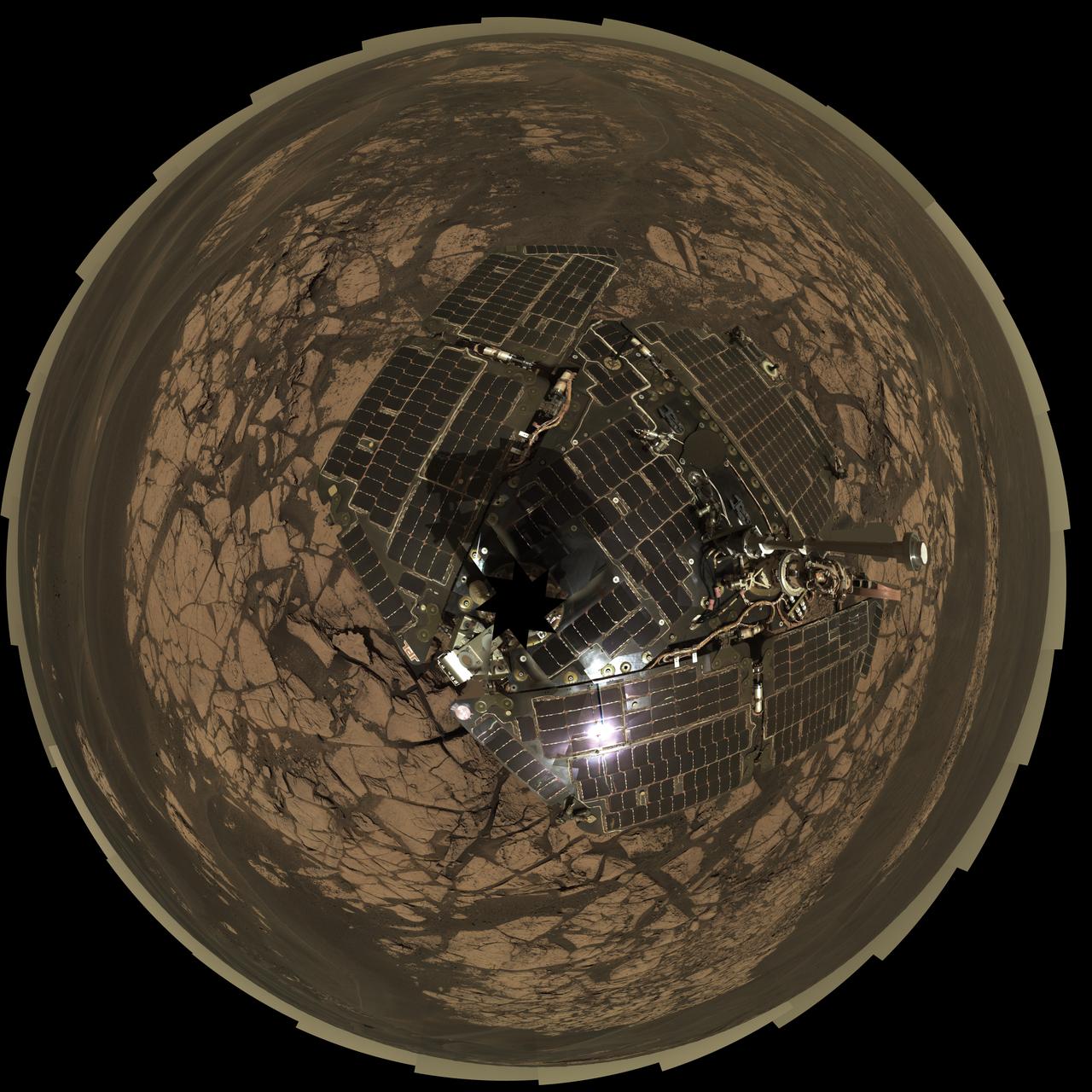 Bird-Eye View of Opportunity at Erebus Polar