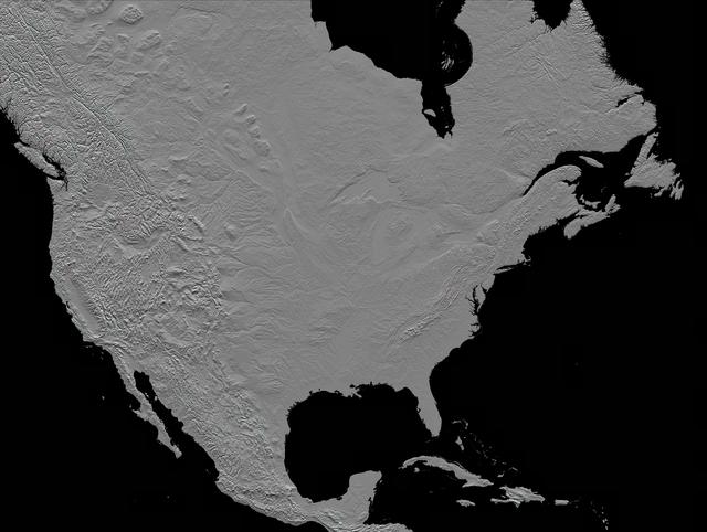 NASA image: Anaglyph, North America