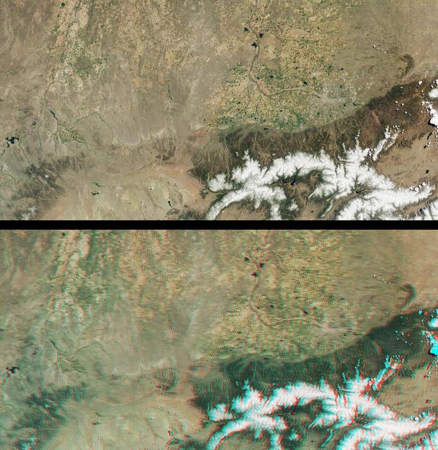 NASA image: Front Range of the Rockies