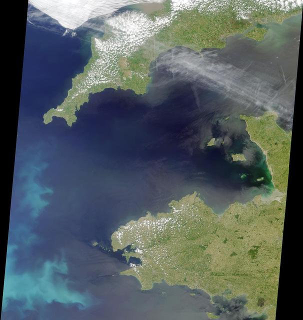 NASA image: Coccoliths in the Celtic Sea
