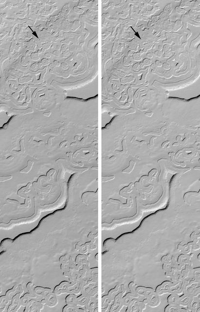 NASA image: Changes in South Polar Carbon Dioxide Ice Cap