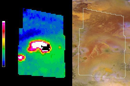 In August 2001, NASA Galileo spacecraft has returned imagery of a hot spot on Jupiter moon Io that was the source of a towering plume indicating a sulfur-dioxide concentration that may have been fallout from the plume.