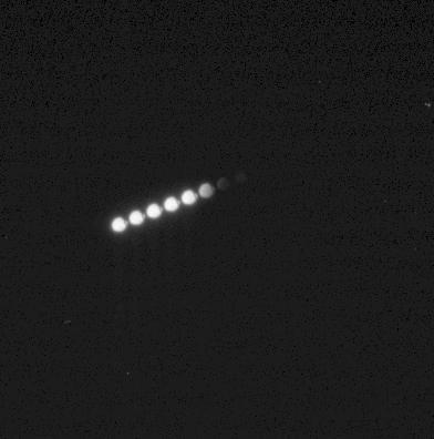 Spirit View of Phobos Eclipse, Sol 675