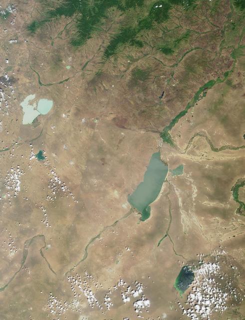 NASA image: Where on Earth...? MISR Mystery Image Quiz #7:<br .>Torey Lakes, Central Asia
