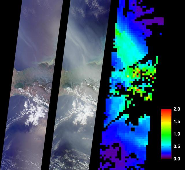 NASA image: Smoke from Fires in Southern Mexico