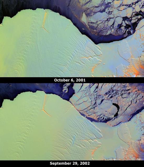 NASA image: Amery Ice Shelf Loose