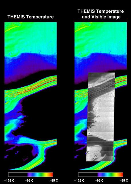 NASA image: Mars South Polar Cap in Summer