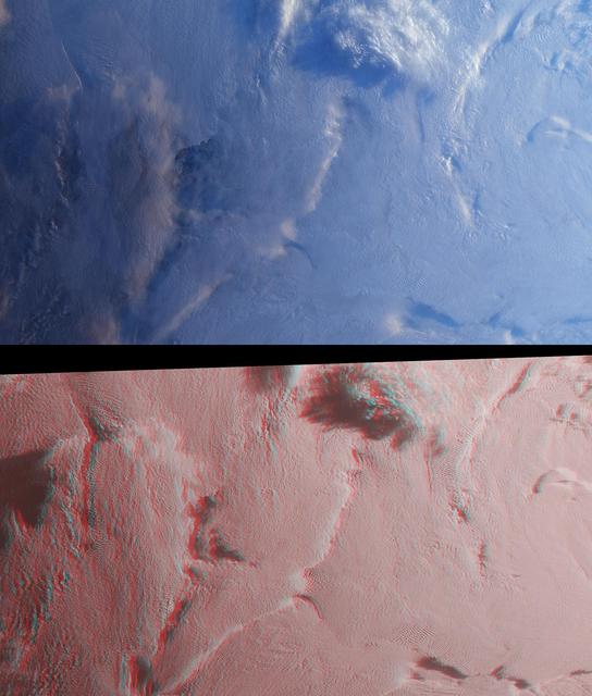 NASA image: Stratified Arctic Clouds