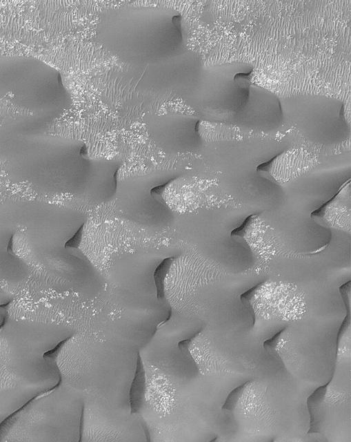 NASA image: Sand Dunes in Kaiser Crater