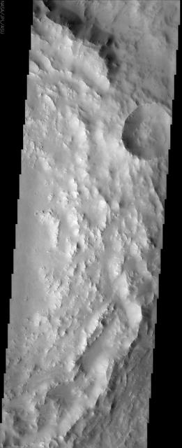 NASA image: Degraded Crater Rim