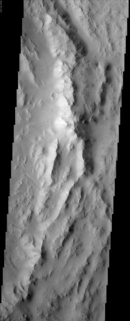 NASA image: Reuyl Crater Dust Avalanches