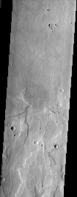 Although the largest volcanoes on Mars and in the solar system are located in the geologically young Tharsis region, there are many Martian volcanoes that display equally interesting features, such as Hadriaca Patera in this NASA Mars Odyssey image.