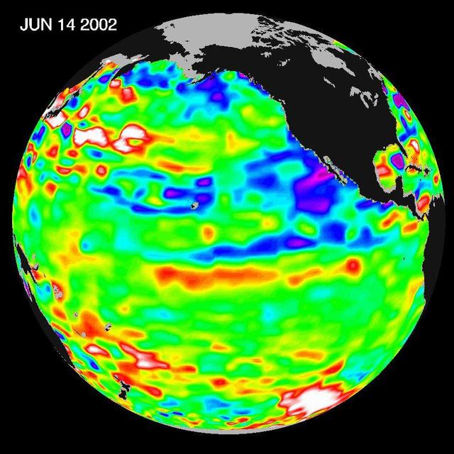 NASA image: Pacific Ocean in Holding Pattern for El Niño