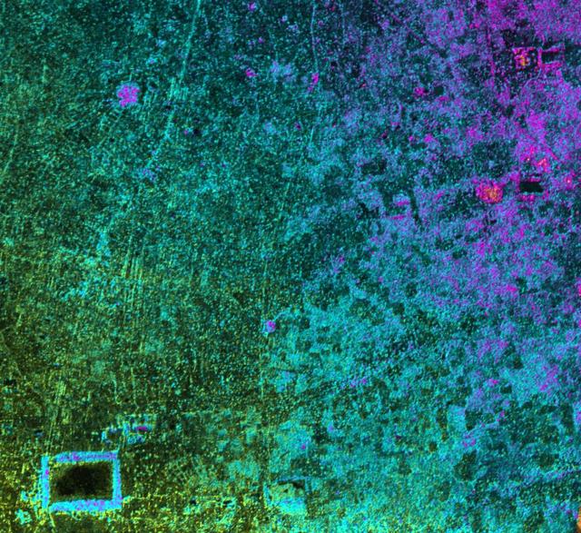 This image, taken by NASA Airborne Synthetic Aperture Radar AIRSAR in 2002, is of Cambodia Angkor region revealing a temple upper-right not depicted on early 19th Century French archeological survey maps and American topographic maps.