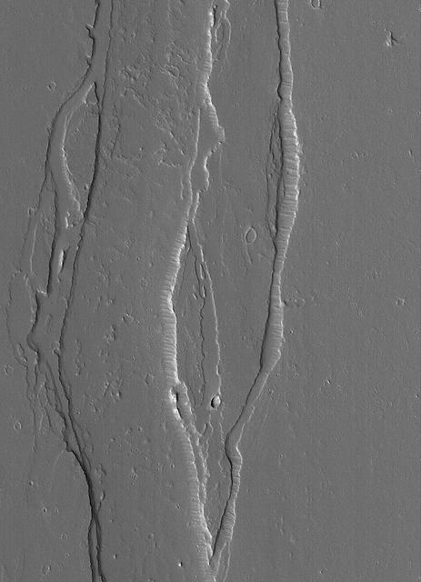 NASA image: Channel Near Olympus