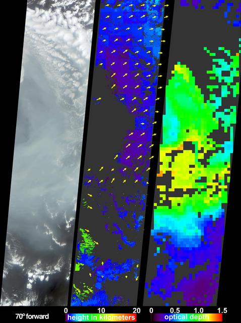 NASA image: Smoke from Asian Fires Traverses the Pacific