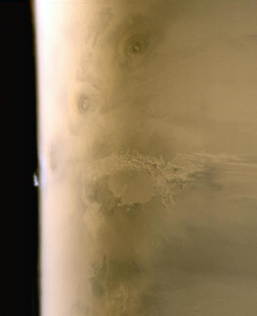 NASA image: Tharsis Limb Cloud