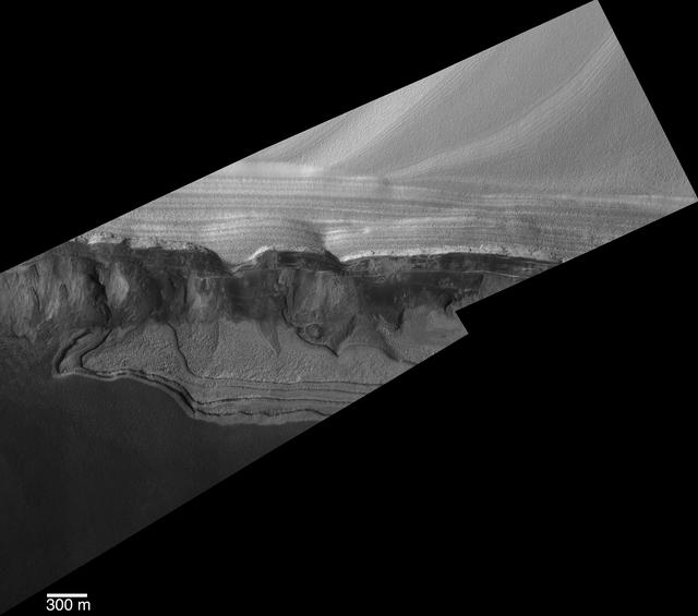 NASA image: Scarp at Head of Chasma Boreale