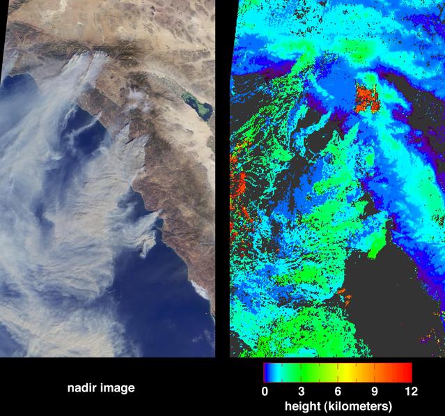NASA image: Wildfires Rage in Southern California