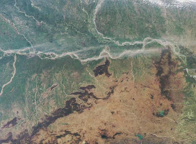 The Ganges Plain is shown in this MISR Mystery Quiz #22 captured by NASA Terra spacecraft.  