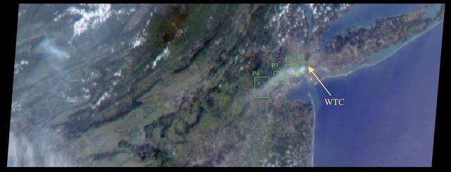 NASA image: Smoke Plume Dispersal from the World Trade Center Disaster