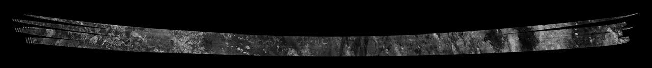 This image was obtained by NASA's Cassini radar instrument during a flyby on Feb. 7, 2009. The radar antenna was pointing toward Titan at an altitude of 960 kilometers 597 miles during the closest approach.  The image has been processed with a resolution of 128 pixels/deg.  https://photojournal.jpl.nasa.gov/catalog/PIA04394