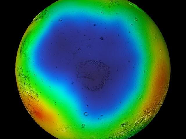NASA image: Summer in Mars North Polar Region