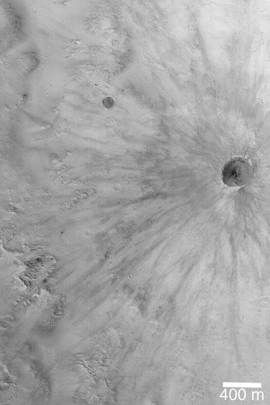 Fresh, Rayed Impact Crater