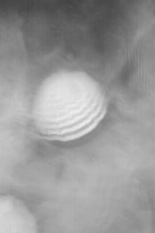 Crater with Wavy Fog