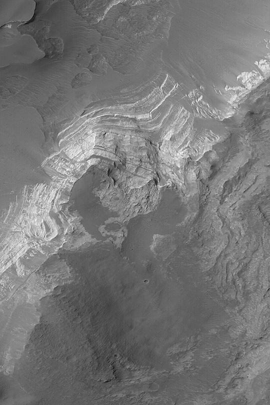 Cliff in Terby Crater