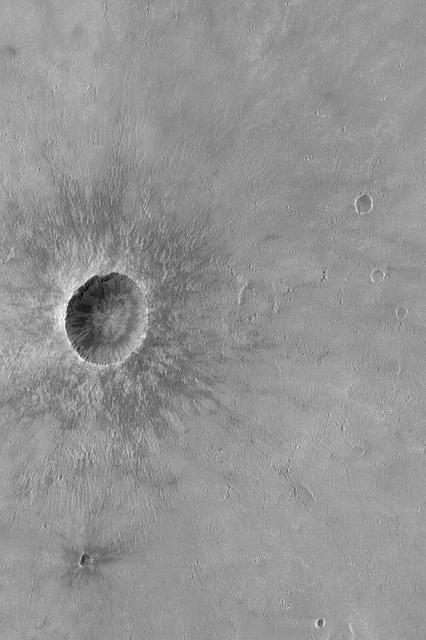Crater in Syrtis Major