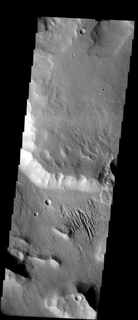 NASA image: Canyons of Aeolis Mensae