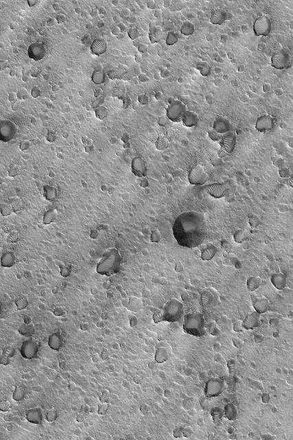 NASA image: Crater Cluster Near Pathfinder