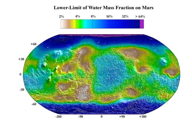 Water Mass Map from Neutron Spectrometer