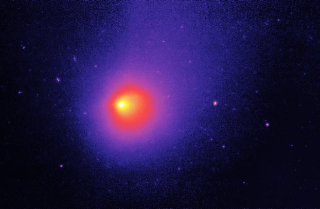 NASA Spitzer Space Telescope has captured an image of an unusual comet that experiences frequent outbursts, which produce abrupt changes in brightness.